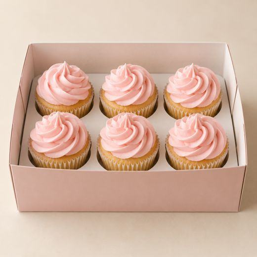 Cupcakes de vainilla × 6